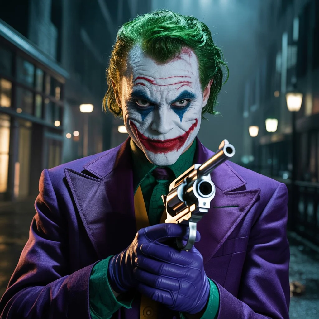 joker with a gun