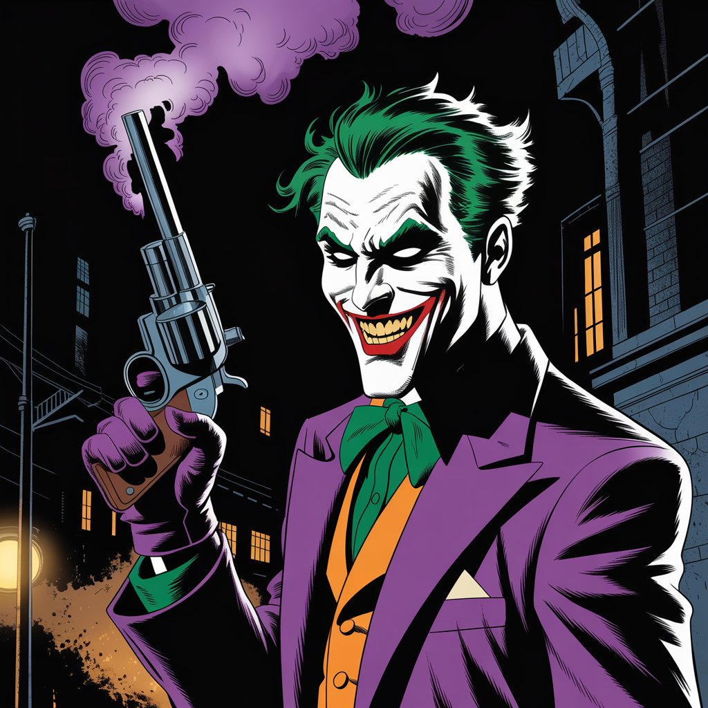 joker with a gun